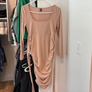 Shein, size small khaki colored maternity dress